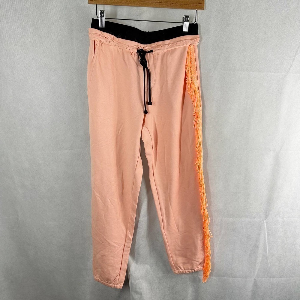 Koral Napo Valo Side Tassel Sweatpants Size Small Pompano Orange